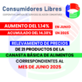   CONSUMIDORES LIBRES INFORMA HOY QUE LOS RELEVAMIENTOS DE PRECIOS DE 21 PRODUCTOS DE LA CANASTA BASICA DE ALIMENTOS CORRESPONDIENTES AL MES DE JUNIO DEL AÑO 2025 TUVIERON UN AUMENTO […]