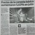 Diario Popular Edición Impresa 4/8/20 Precios de la canasta básica aumentaron 5,63% en julio.