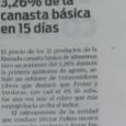 Diario Popular Edición Impresa 20/8/20: Incremento del 3,36% de la canasta básica en 15 días.