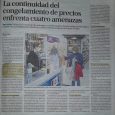 Diario La Nación Edición Impresa 20/8/20: La continuidad del congelamiento de precios enfrenta cuatro amenazas.