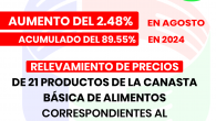   CONSUMIDORES LIBRES INFORMA HOY QUE LOS RELEVAMIENTOS DE PRECIOS DE 21 PRODUCTOS DE LA CANASTA BASICA DE ALIMENTOS CORRESPONDIENTES AL MES DE AGOSTO DEL AÑO 2024 TUVIERON UN AUMENTO […]